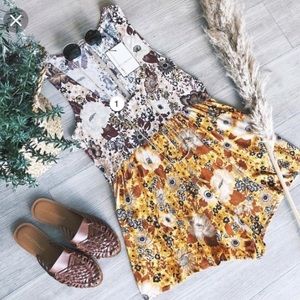 DESERT DAISY ROMPER | MUSTARD